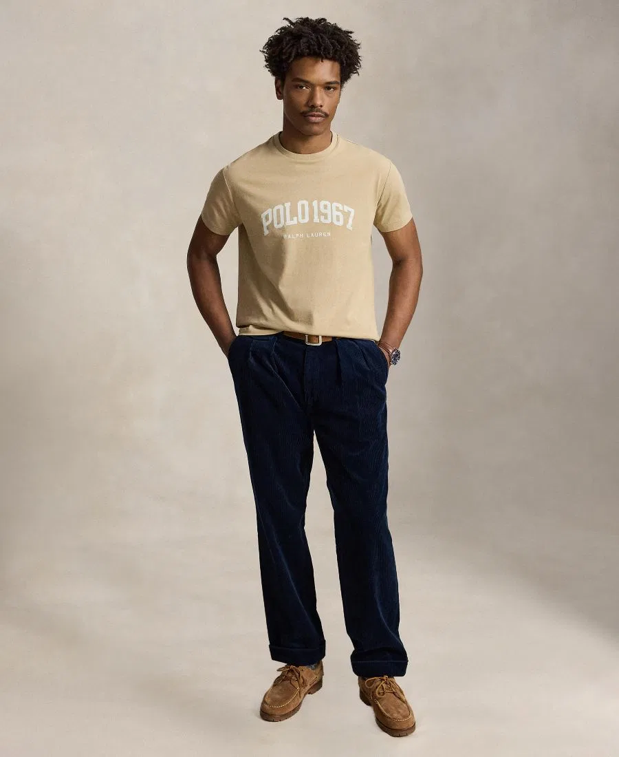 Мужская футболка с принтом Polo Ralph Lauren, Vintage Khaki — фото 2