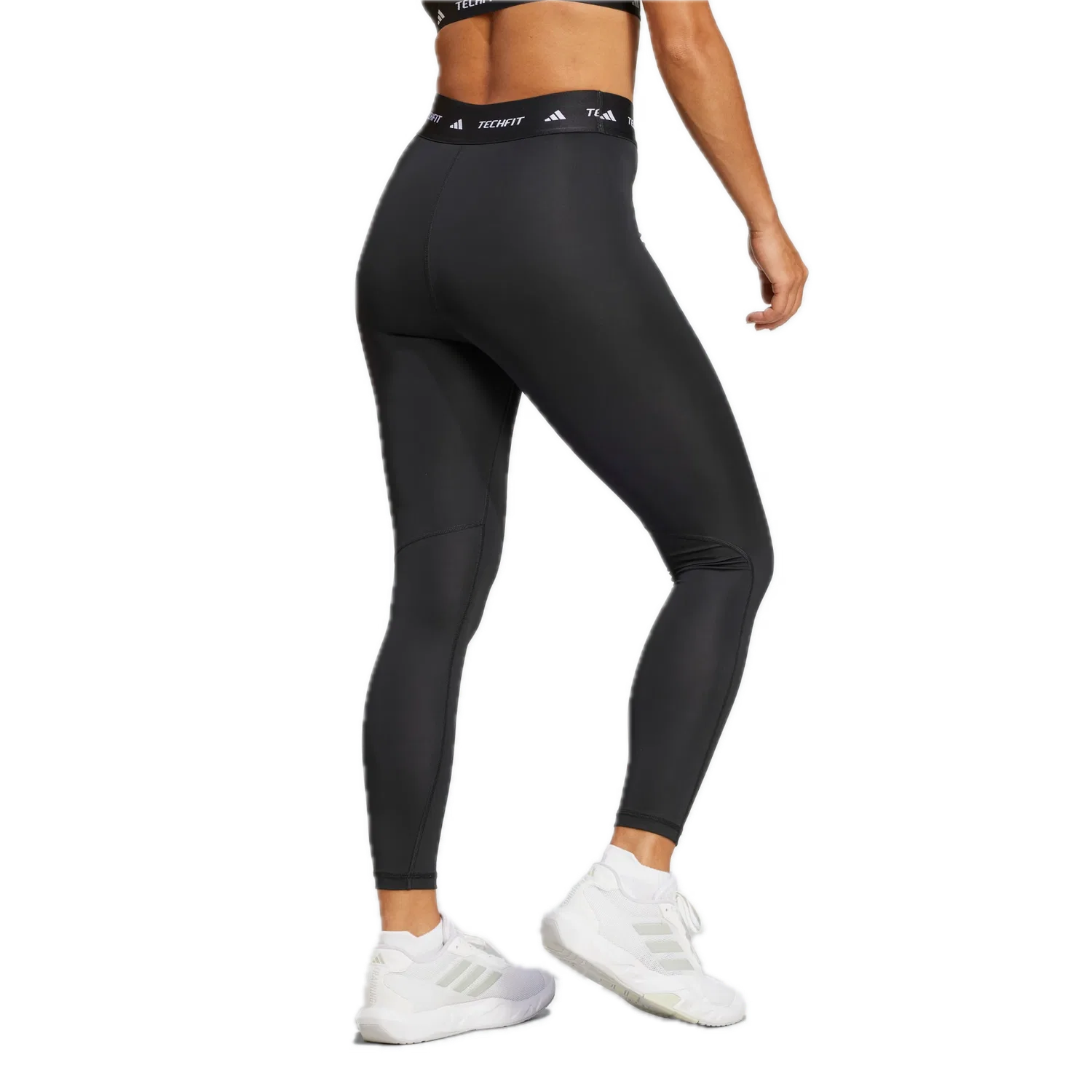 Женские облегающие леггинсы 7/8 Adidas Techfit, черный — фото 3