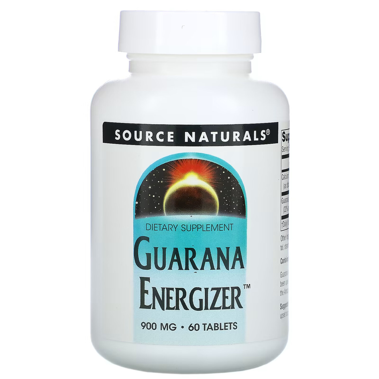 

Source Naturals, Guarana Energizer, 900 мг, 60 таблеток