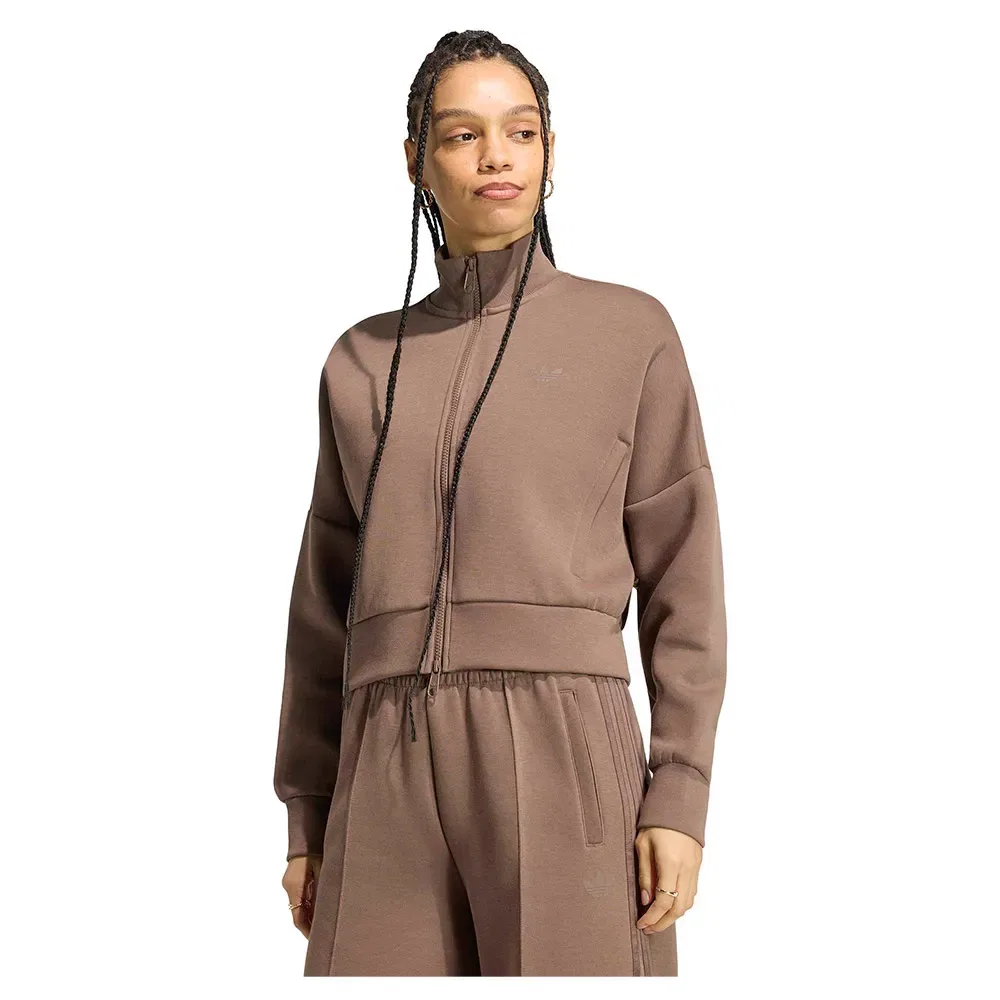 Женский свитшот оверсайз Spacer Track Adidas Originals, Brown