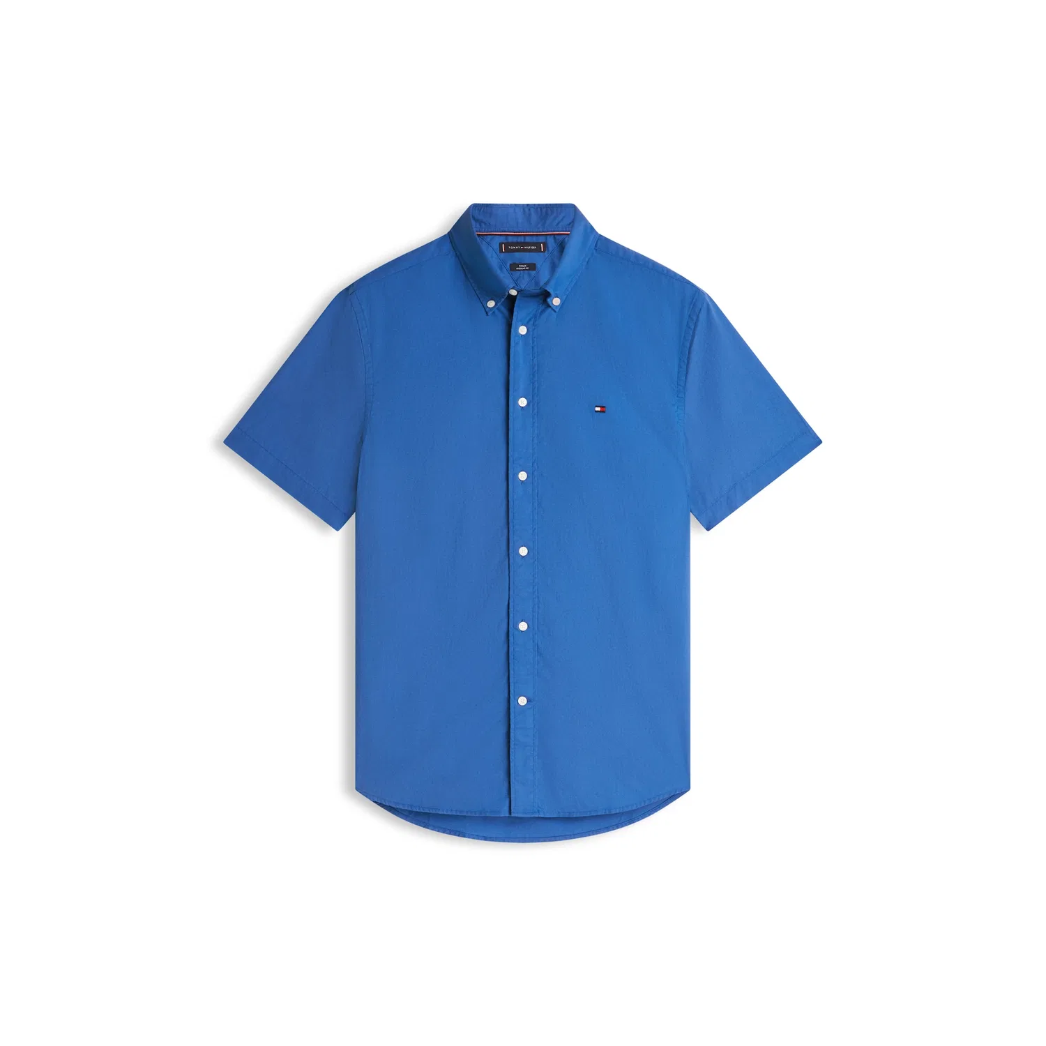 Мужская повседневная рубашка с коротким рукавом Tommy Hilfiger, Blue — фото 4