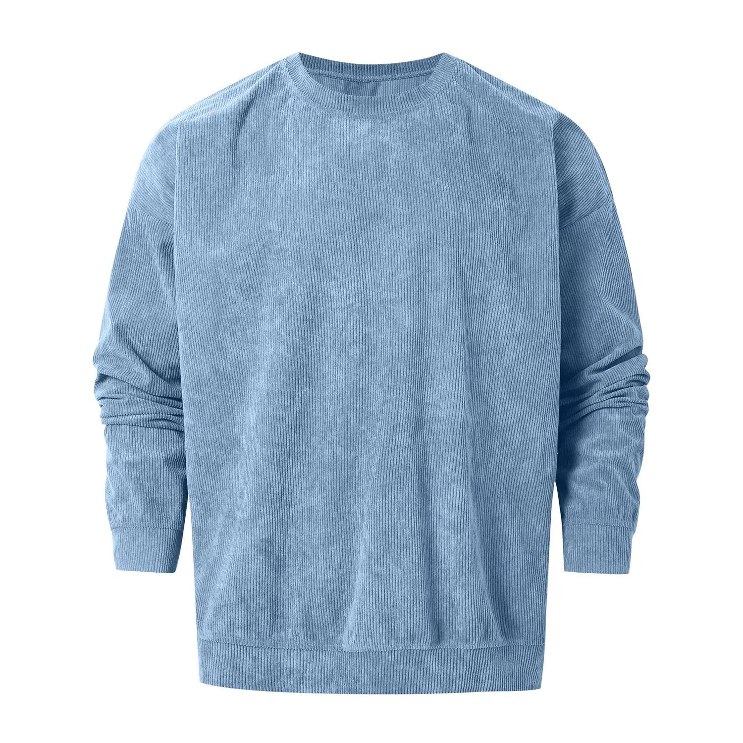 Мужской свитшот с капюшоном и круглым вырезом, 1-blue — фото 3