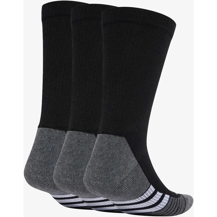 Спортивные носки с технологией Climacool, средней длины, 3 пары, модель Pernce Climacool Cushioned Bilekli, adidas, Черный — фото 2