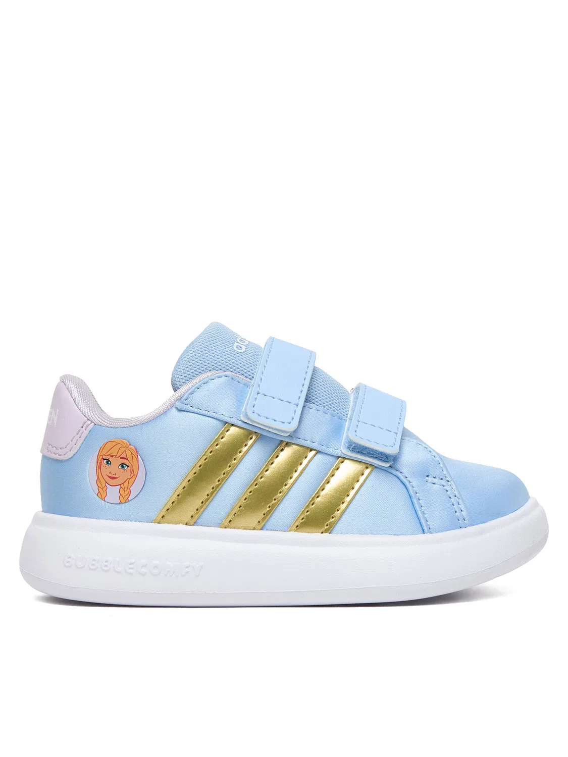 Кроссовки для девочки Disney Frozen Grand Court Adidas, голубой