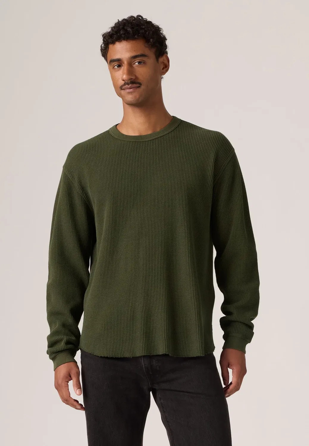 Термофутболка - футболка с широким рукавом Levi'S, Olive — фото 2