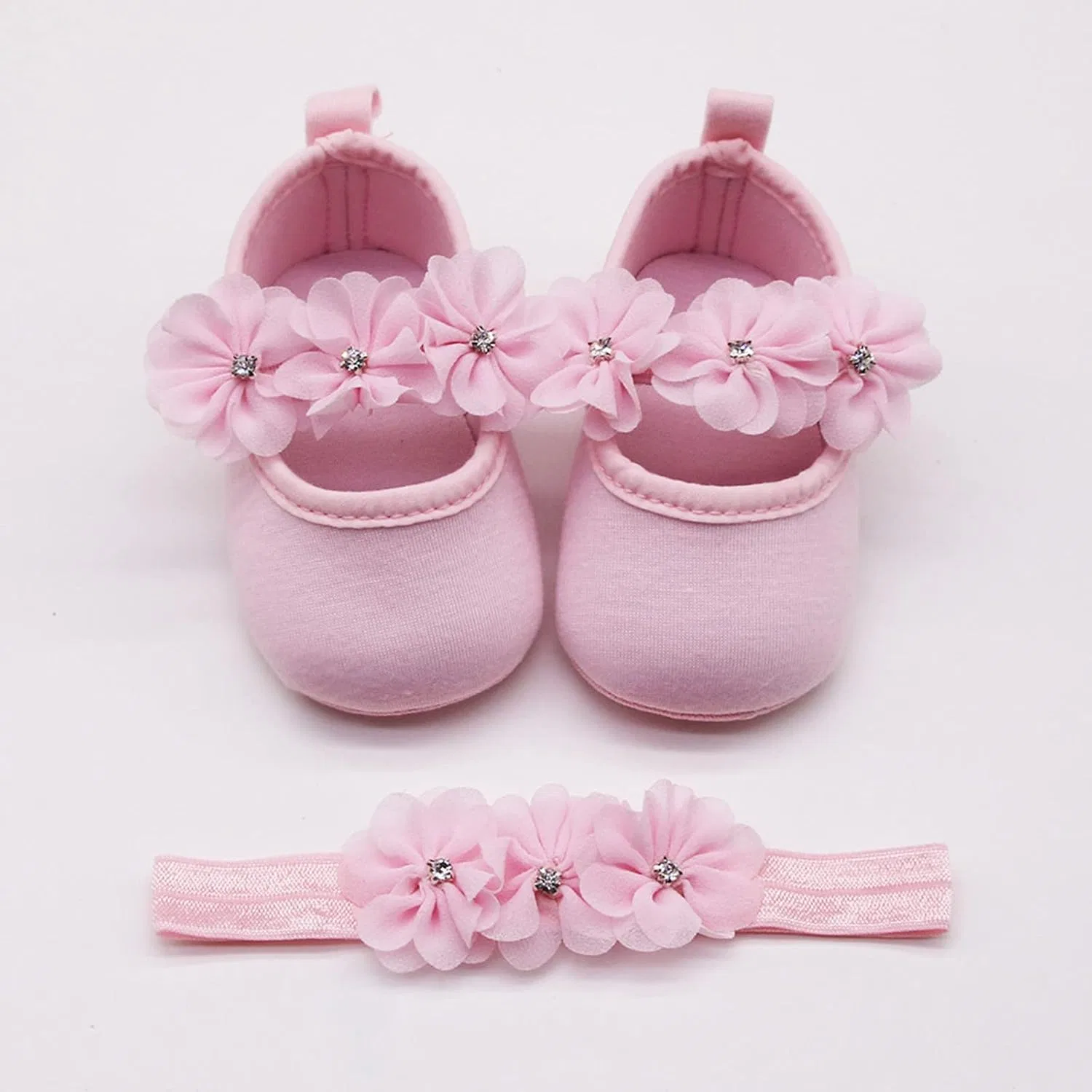 Детские туфли Мэри Джейн для девочек с мягкой подошвой, Pink — фото 3