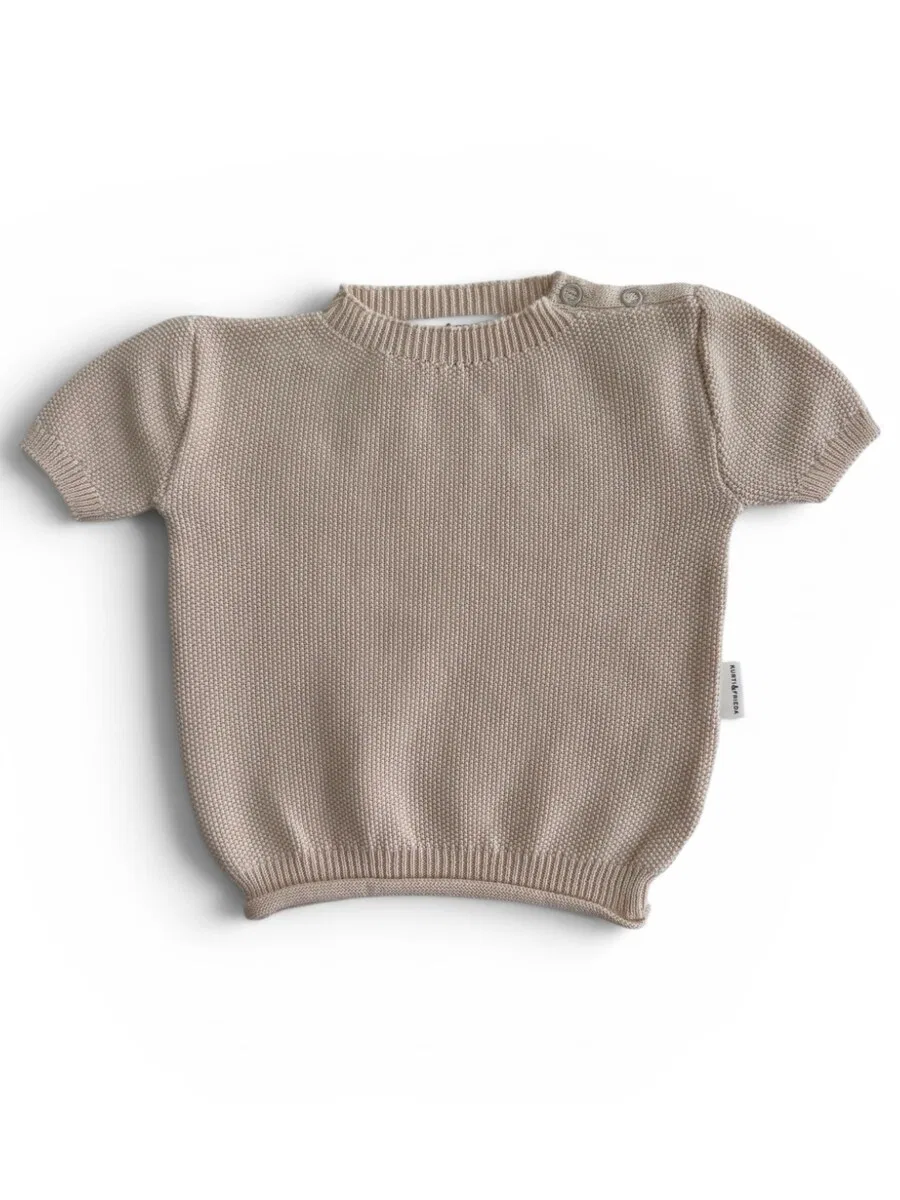 Футболка KURTI & FRIEDA "Knit" песочного цвета