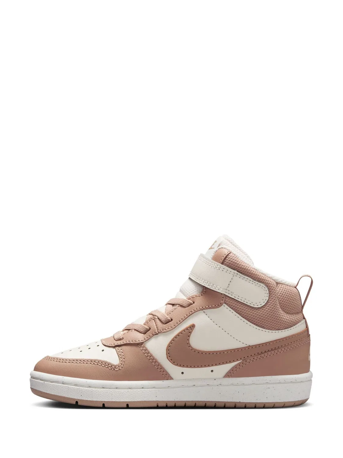 Кроссовки высокие Nike Court Borough Mid 2, коричневый/кремовый — фото 2