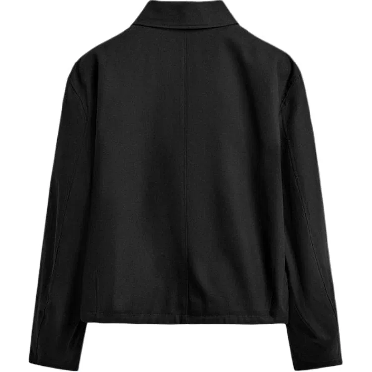 Мужская куртка с лацканами Black ZARA, Черный — фото 3