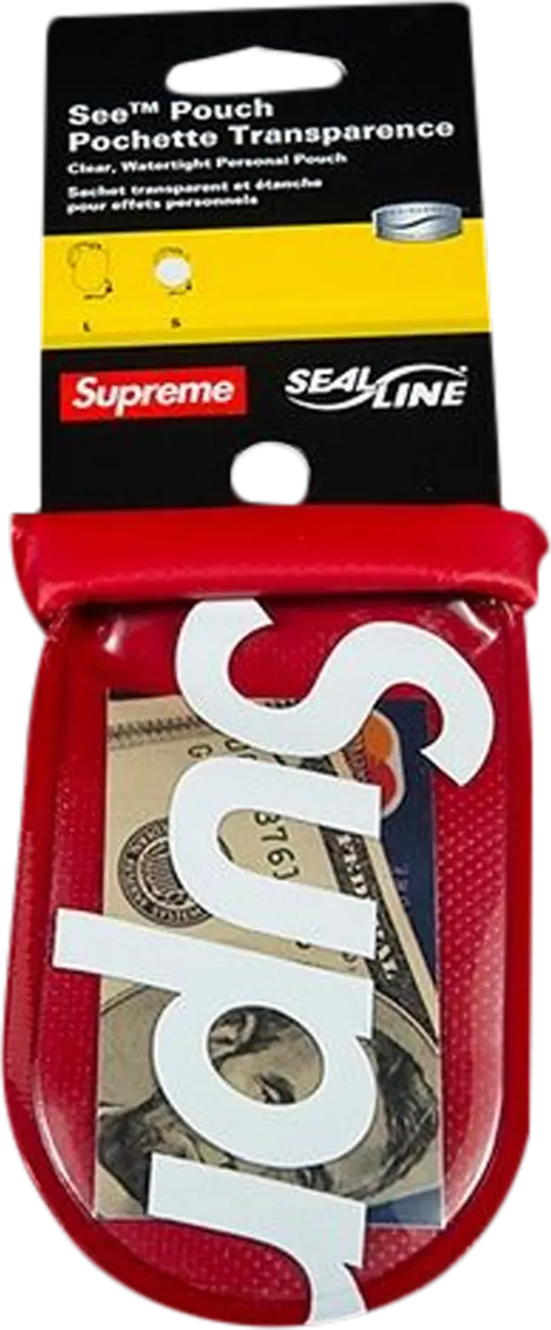 

Сумка Supreme Sealline See Pouch Small Red, красный