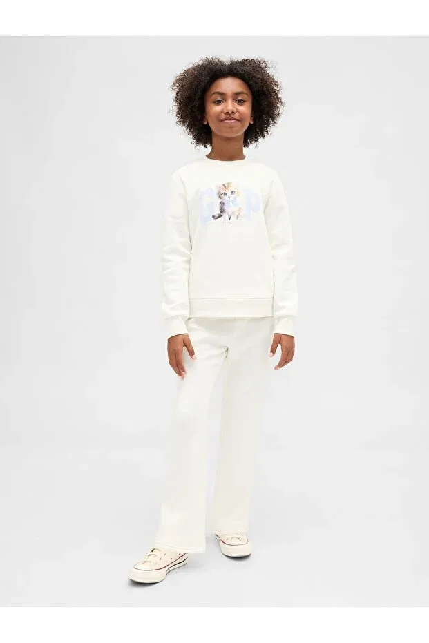 Детские спортивные штаны для девочек с принтом Gap, Off White-001