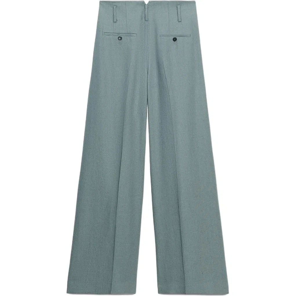 Женские брюки Casual с принтом Blue/Gray ZARA, Blue/Gray — фото 3
