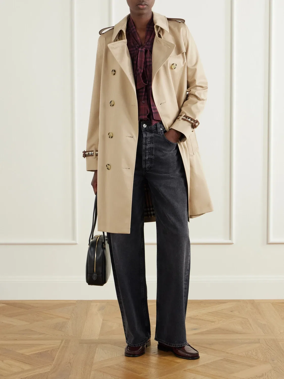 Тренч из хлопкового габардина Kensington на пуговицах с поясом Burberry, бежевый — фото 2