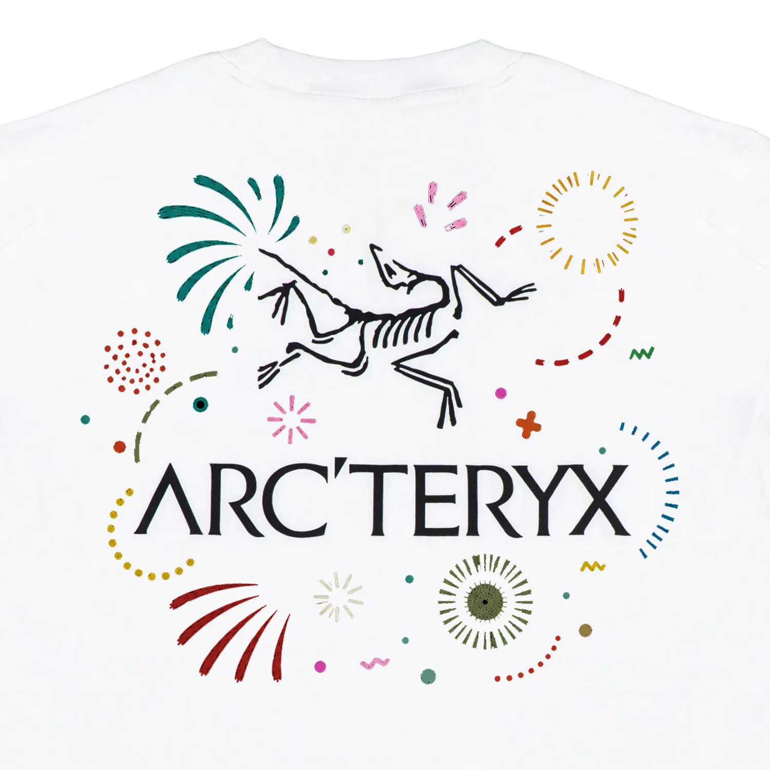 Футболка мужская с коротким рукавом хлопковая Arcteryx, White — фото 3