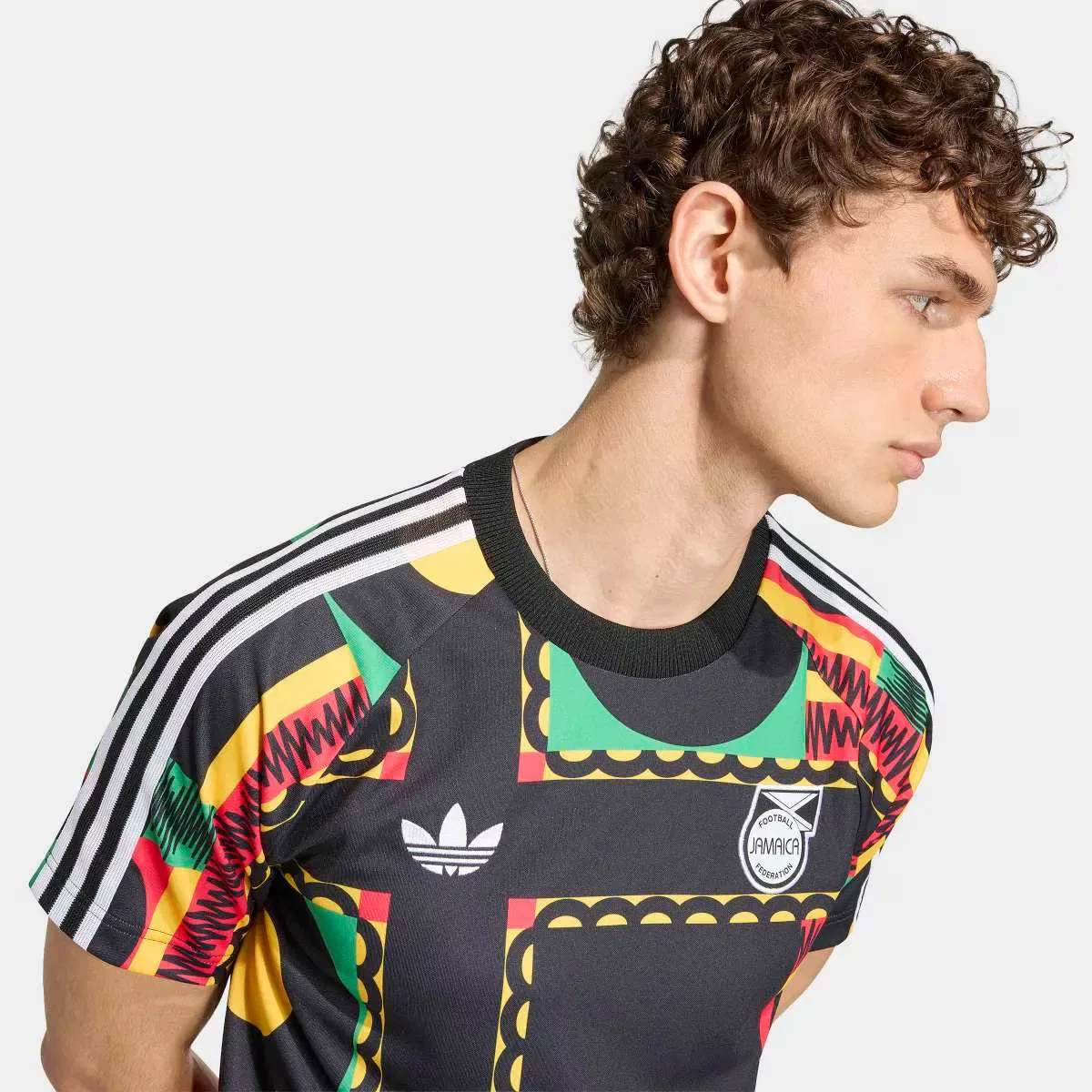 Мужская футболка с принтом Jamaica adidas Originals, Multicolor — фото 4