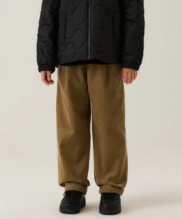 Брюки из вельвета, Regular Fit, Musinsa Standard Kids, бежевый