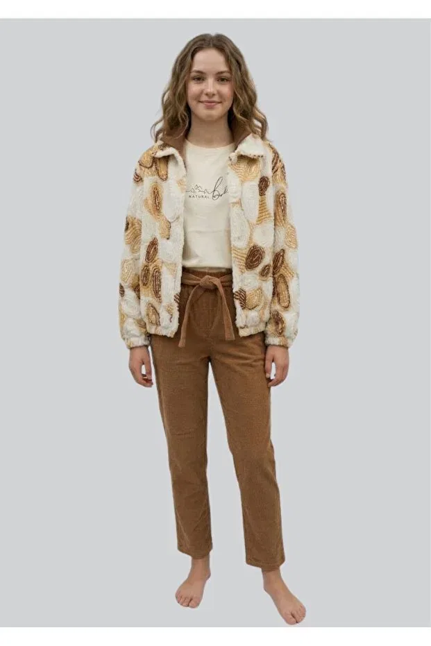 Детский кардиган для девочек с принтом Ww Waka Waka Kids Store, Brown