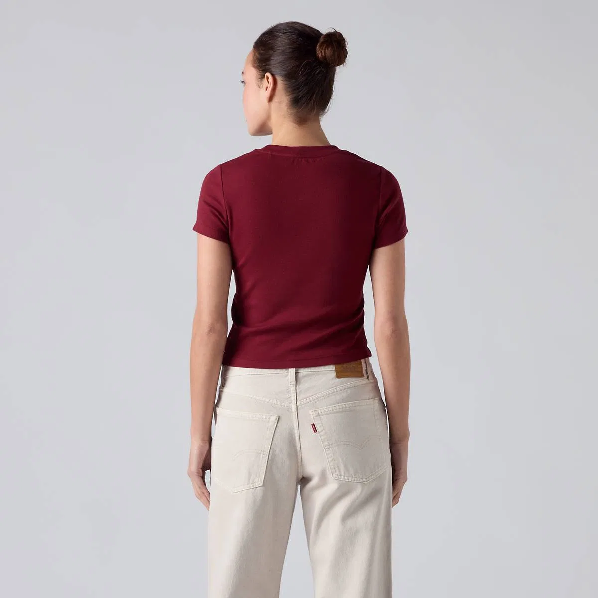 Базовая детская футболка с графическим принтом Levi's, True Blue Locket Warm Cabernet - Red — фото 4