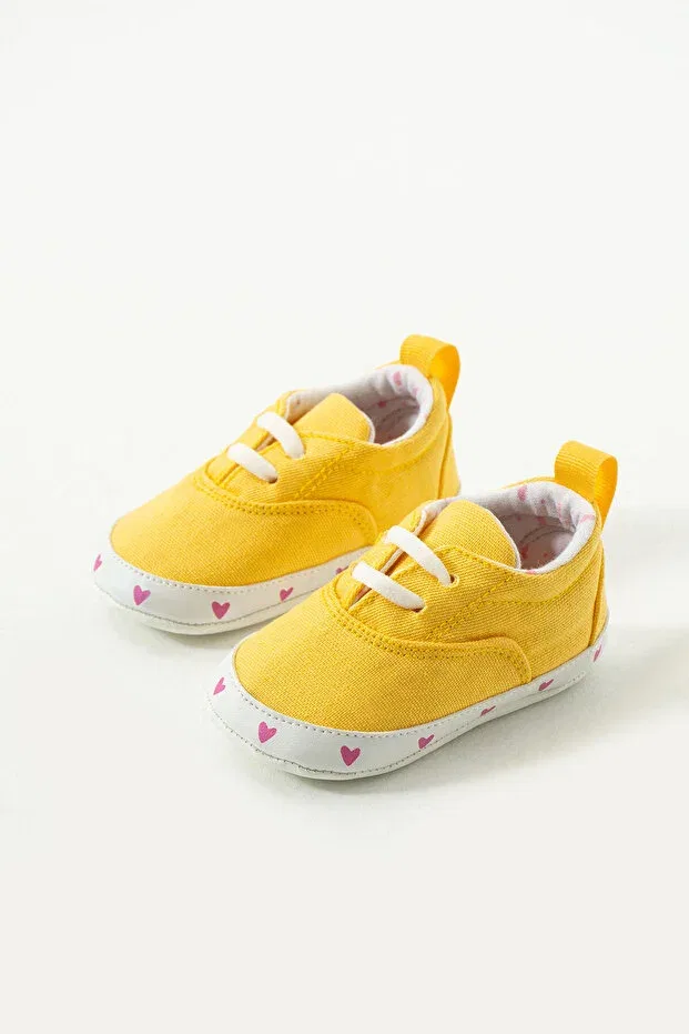 Детские ботиночки для девочек с принтом Basics Yummy Kids, Yellow