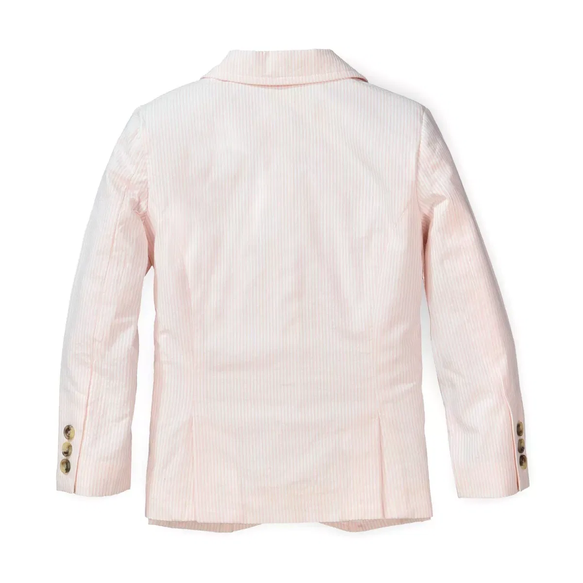 Детский пиджак из сейзкера с моделью Classic Seersucker Suit Jacket Hope & Henry, Classic Pink Seersucker — фото 4
