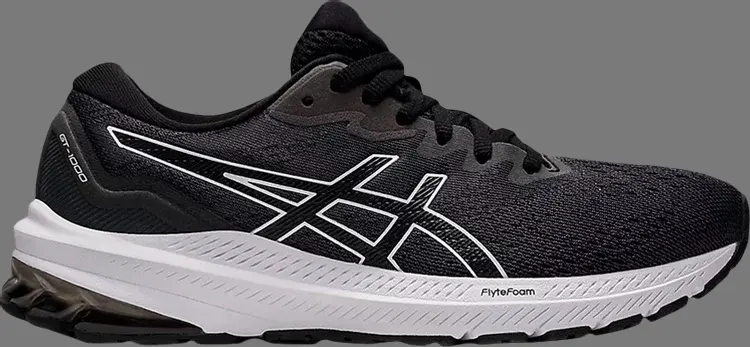 

Кроссовки wmns gt 1000 11 'black white' Asics, черный