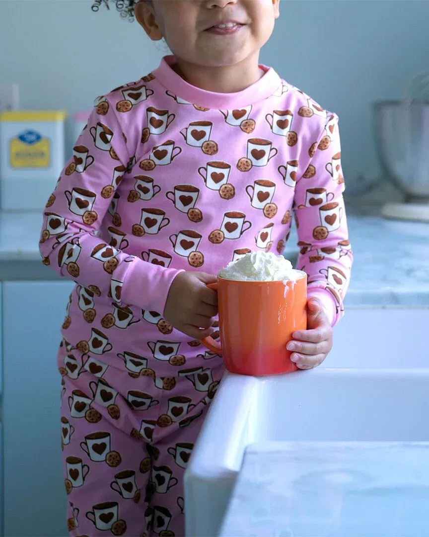 Детская пижама с принтом Hot Chocolate Rachel Riley, мультиколор — фото 2