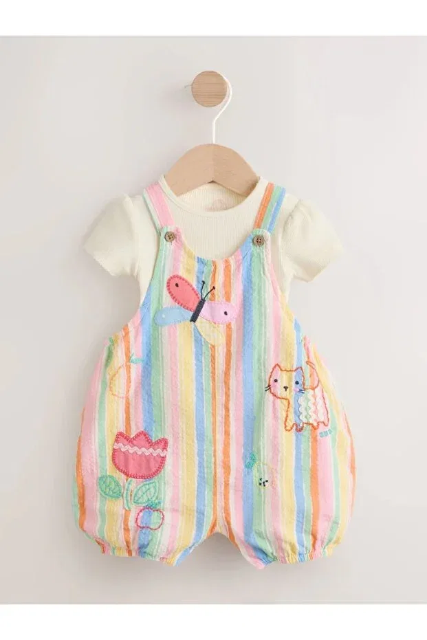 Детский комбинезон-боди с принтом Multi-Character Next Baby, Multicolor
