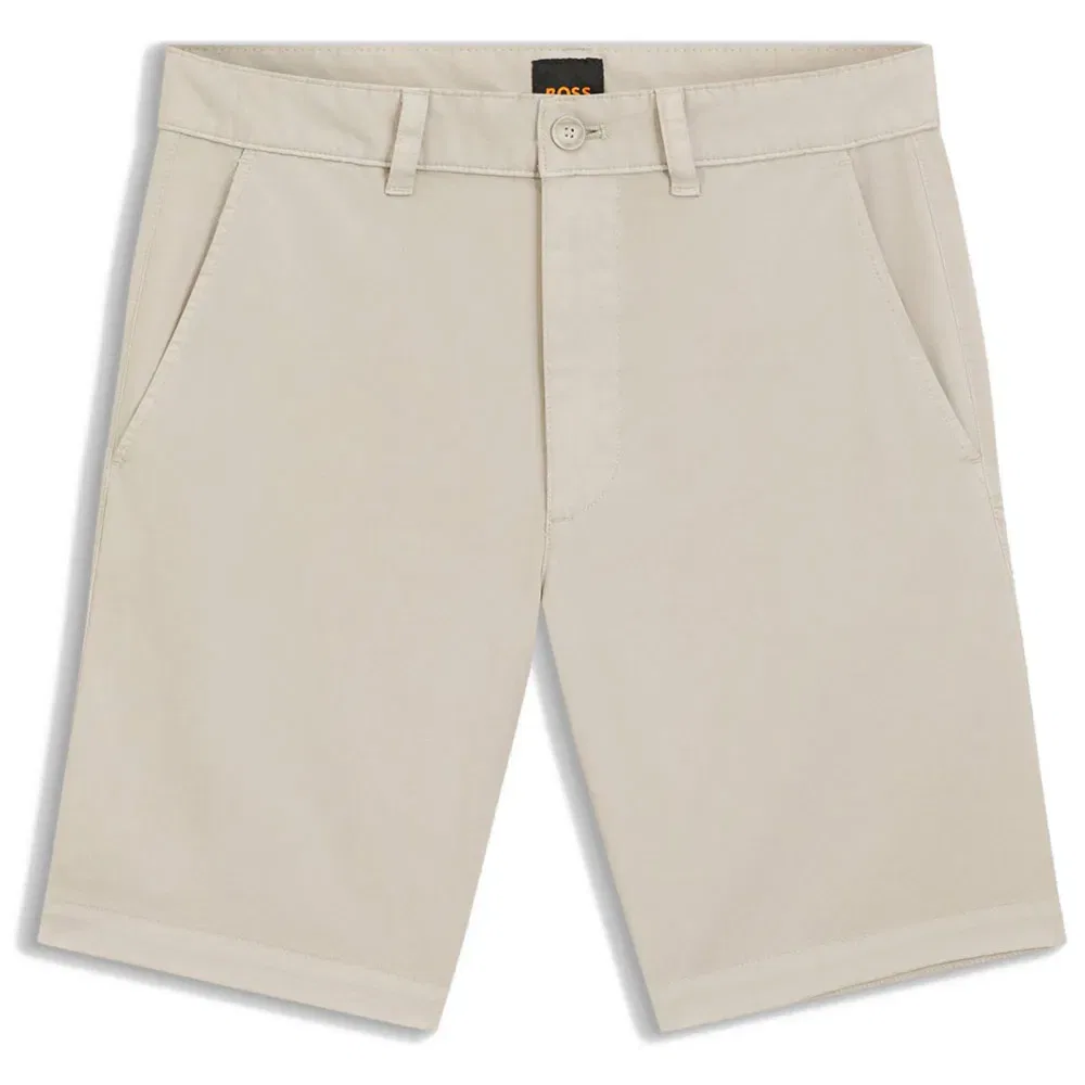 Шорты чинос Slim Fit BOSS, бежевый