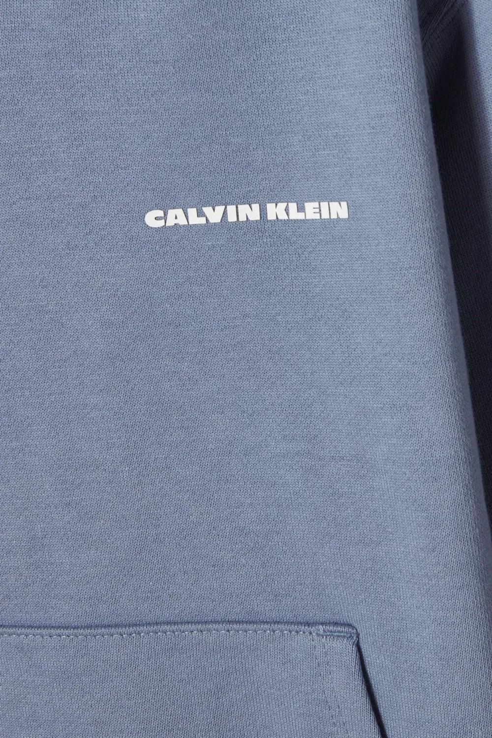 Худи с принтом логотипа Calvin Klein, синий — фото 4