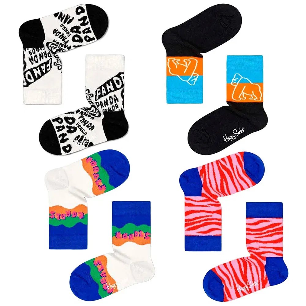 Набор носков Wwf kids Rosa 4 пары Happy Socks, мультиколор