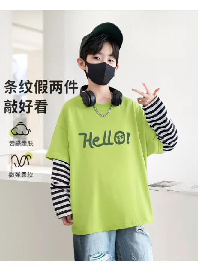 Лонгслив с принтом avocado green Bornbay, зеленый