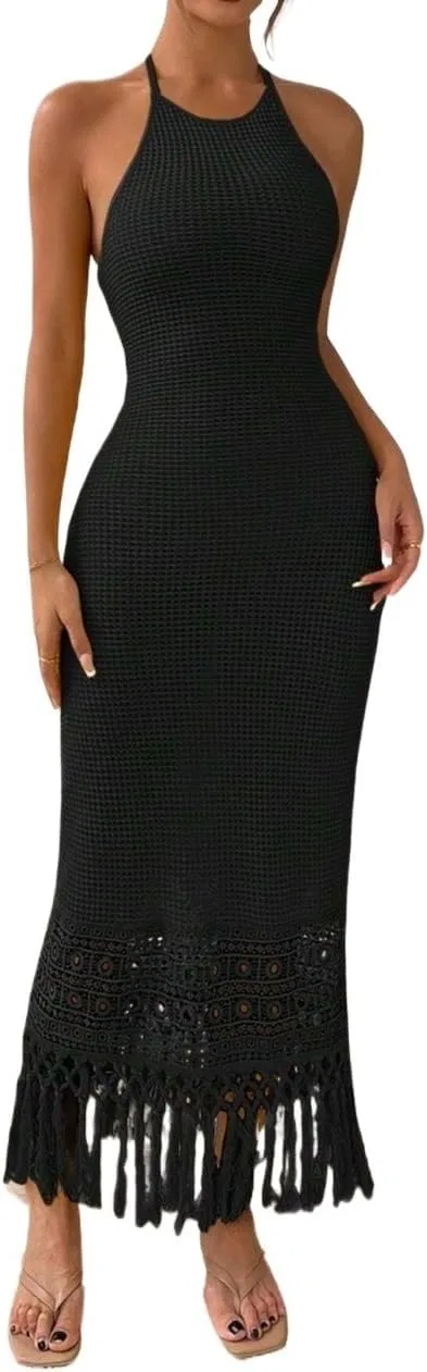Женское летнее платье с асимметричным подолом Cami, Black