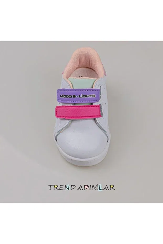 Детские кроссовки для девочек со световым эффектом Trend Adımlar, Lilac — фото 3