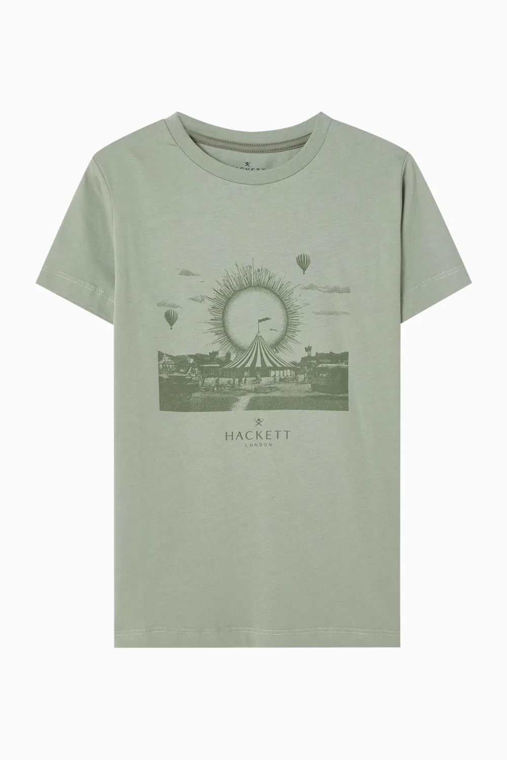 Футболка с принтом Festival Wheel Hackett London, зеленый