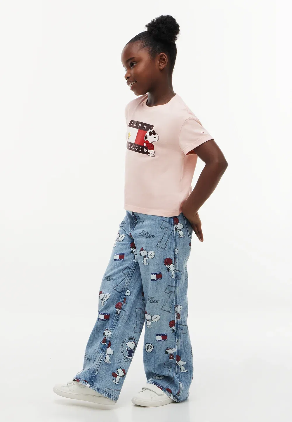 Футболка с принтом флага Peanuts - футболка с принтом Tommy Hilfiger, Whimsy Pink — фото 2