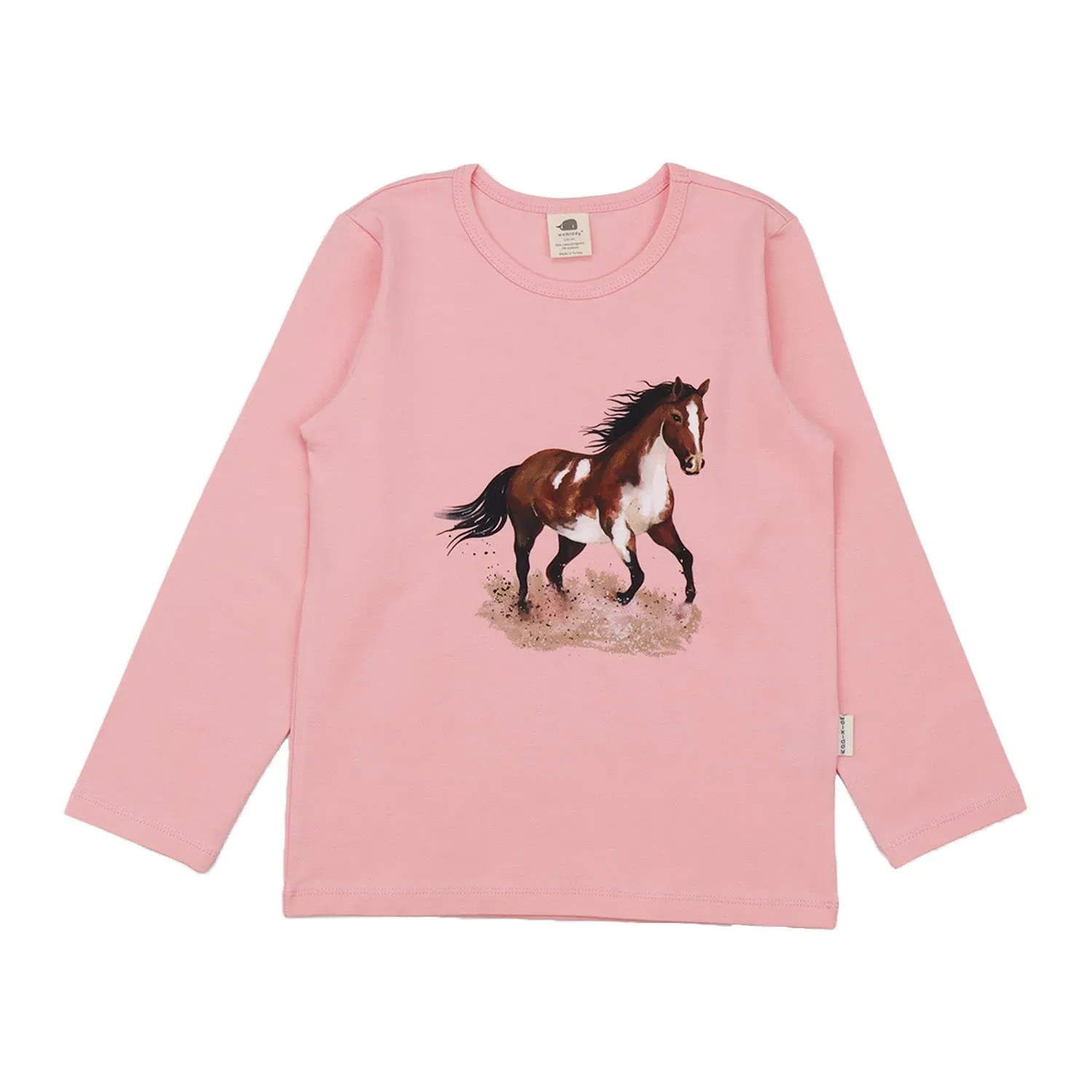 Лонгслив с принтом Graceful Horses Walkiddy