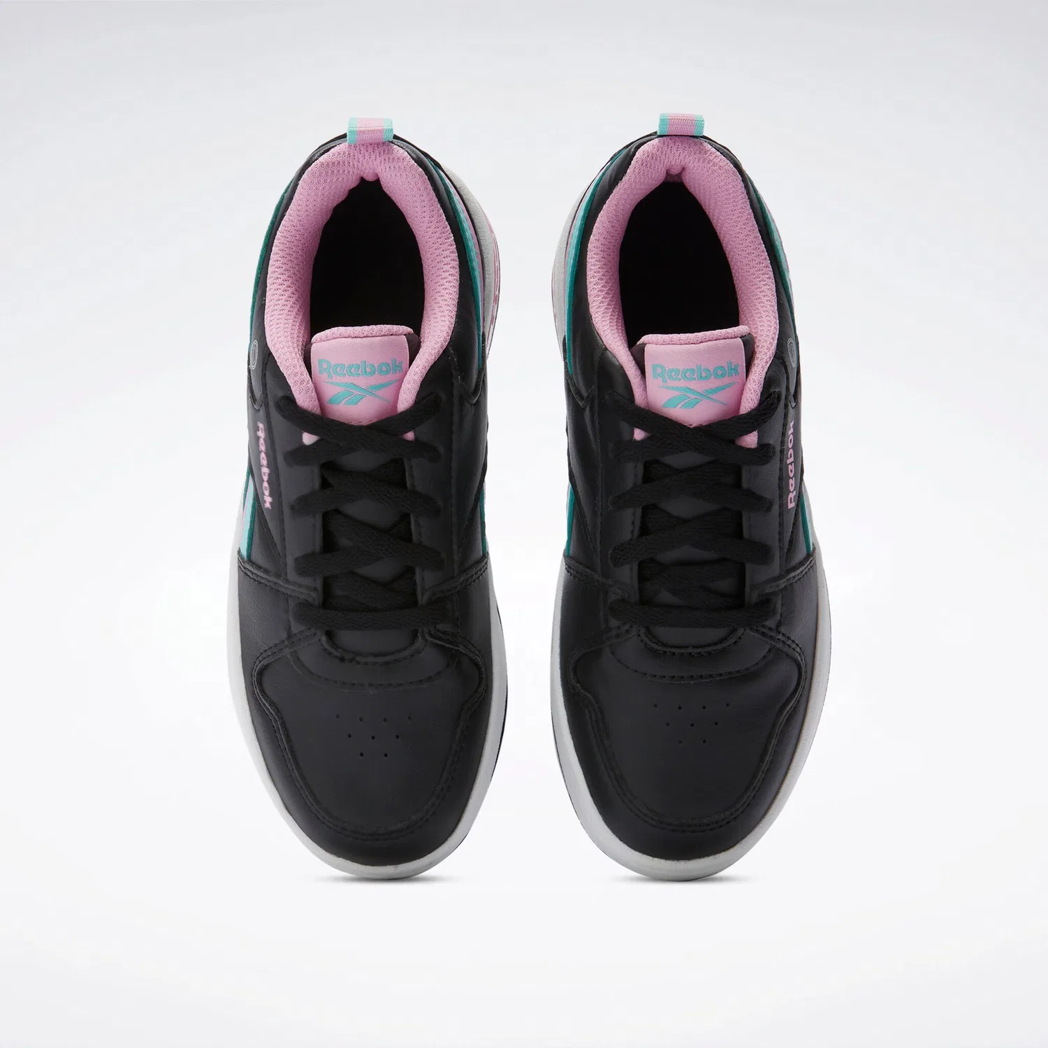 Детские кроссовки на шнуровке Reebok Royal Prime Step N' Flash, Black/Astrorose/Aiaqua — фото 4