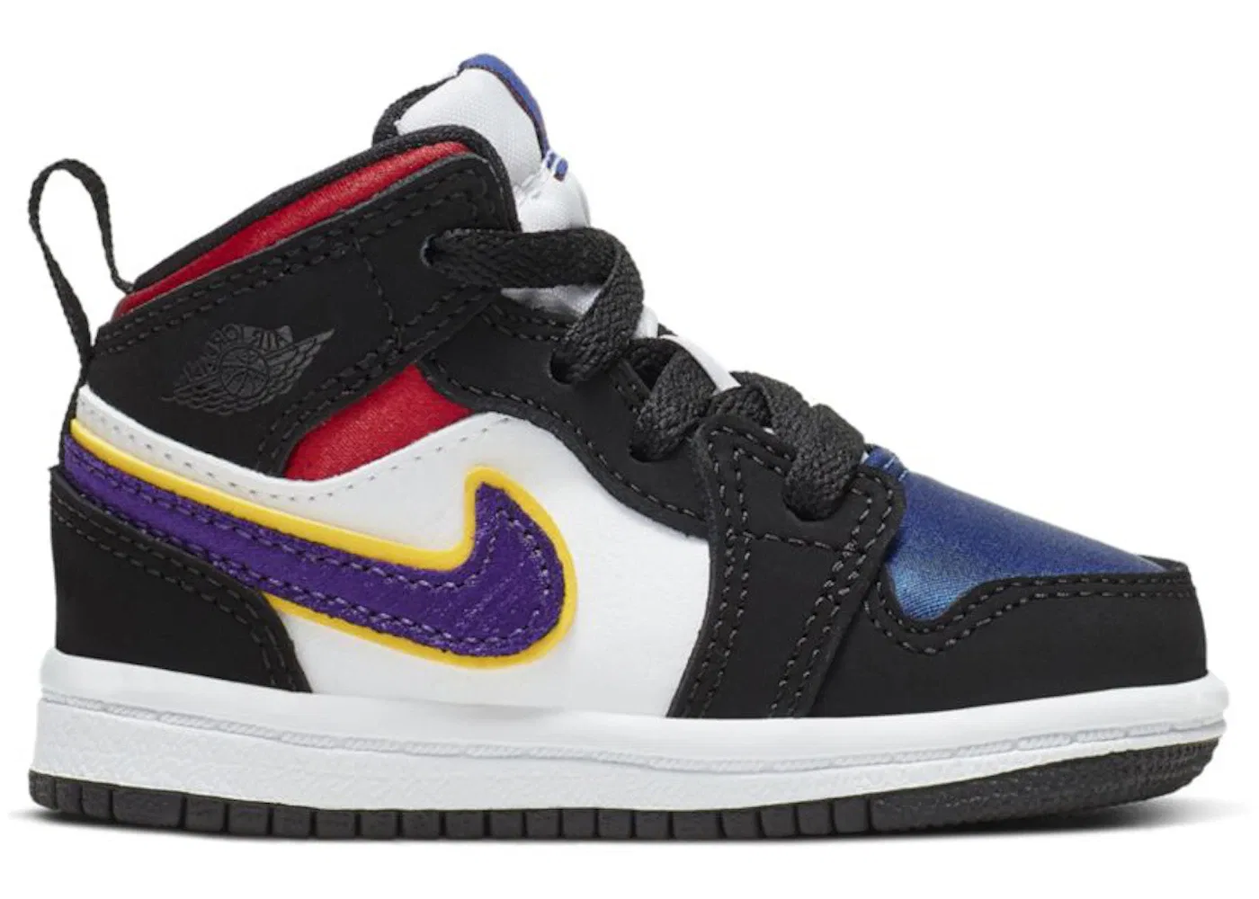 Детские кроссовки Lifestyle Jordan 1 Mid SE Jordan, Black/Field Purple/White