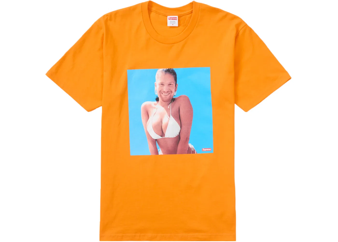 Мужская футболка с принтом Supreme Aphex Twin Windowlicker Tee, Orange