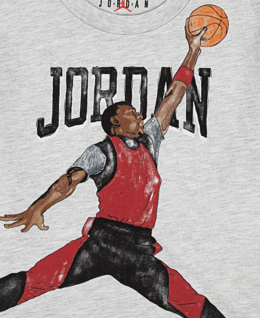 Детская футболка с принтом Michael Jordan Jordan, Gray Heather — фото 3