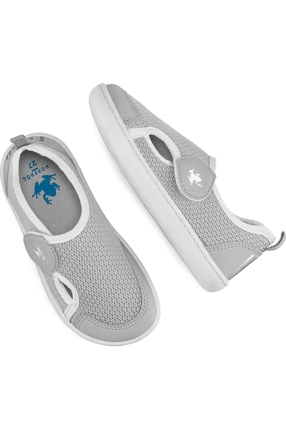 Кроссовки детские с широким носком Multi Mix Hopfrög Kids, Gray Mix — фото 4