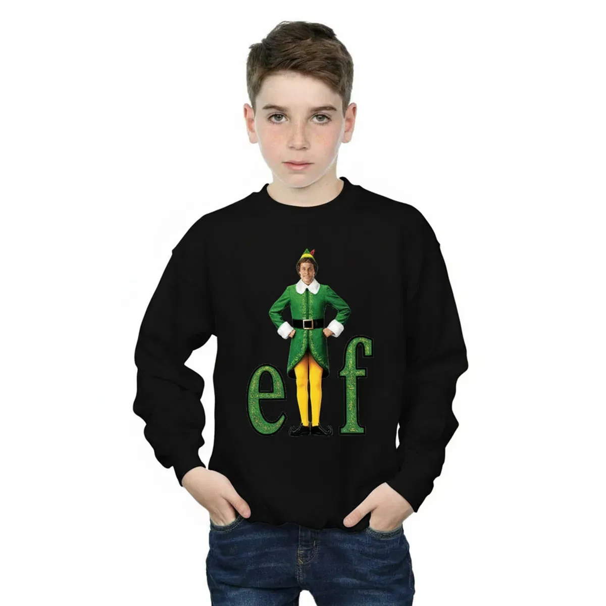 Свитшот с логотипом Buddy Elf, Черный