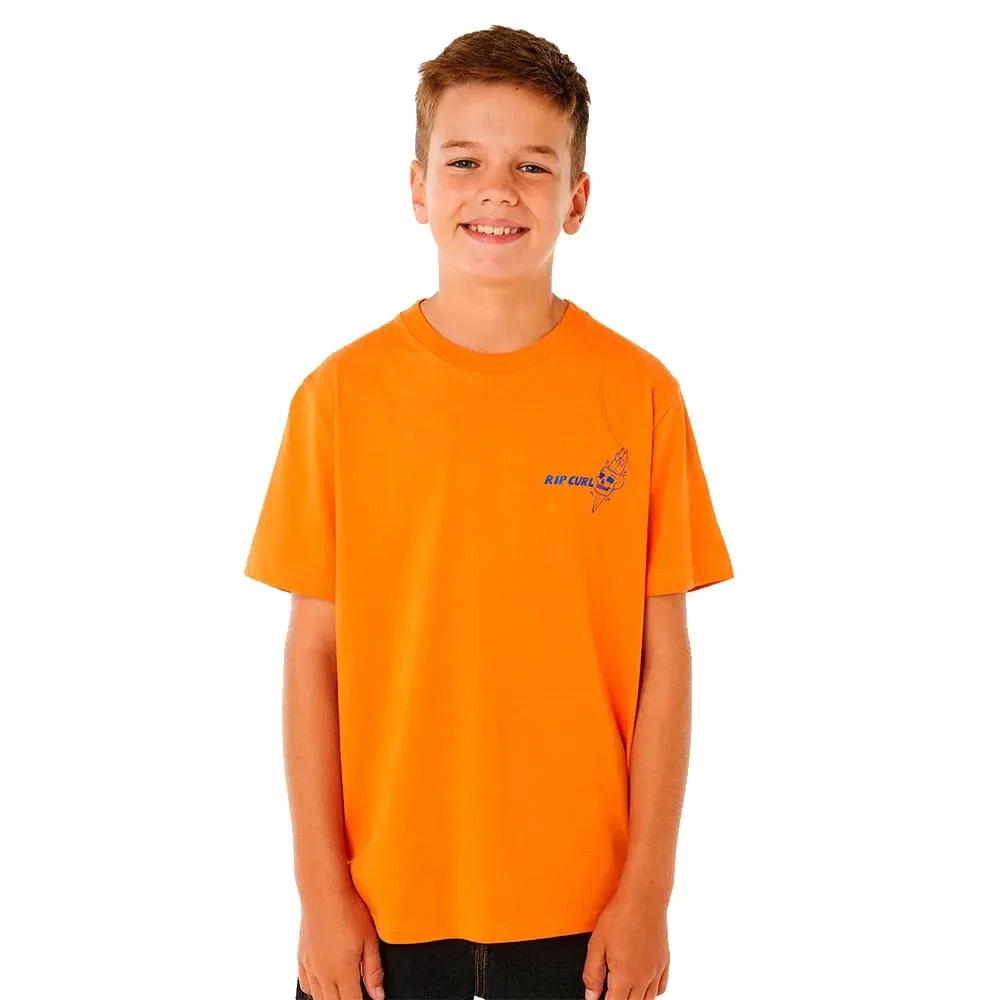 Детская футболка с принтом Eternal Shred Art Rip curl, Orange — фото 4