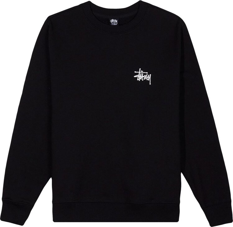 

Толстовка Stussy Basic Crew 'Black', черный