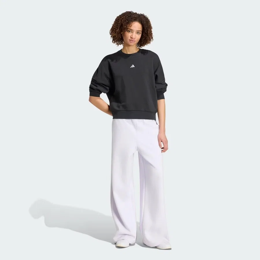 Спортивные брюки свободного кроя с завязкой adidas Soft Lux, Сиреневый — фото 3