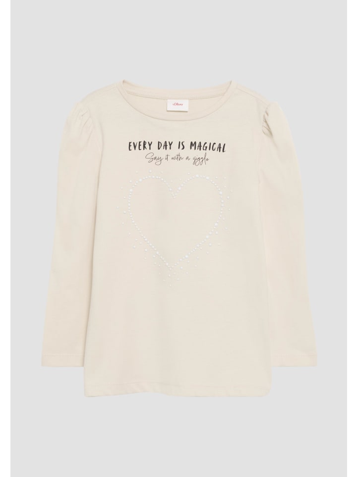 

Футболка s.Oliver T-Shirt langarm, бежевый