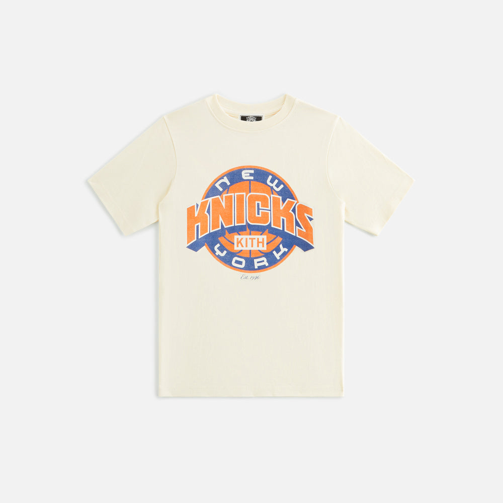 

Футболка Kith Kids for the New York Knicks Showtime Vintage Tee, цвет Sandrift