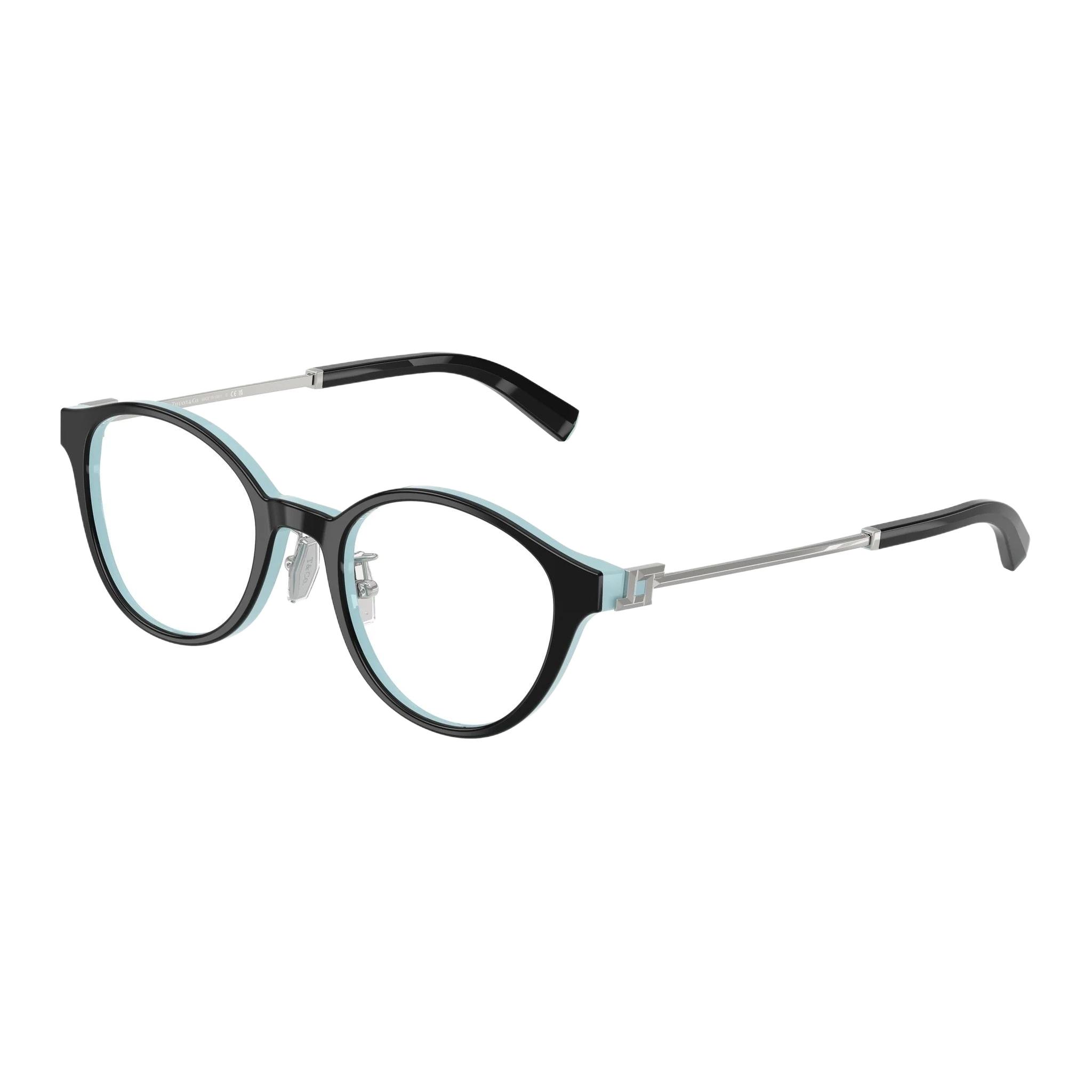 

TIFFANY & CO. Металлическая круглая оправа для очков женская черная, Black