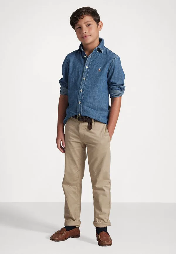 Хлопковая рубашка из шамбре 714y Polo Ralph Lauren, Dark Blue — фото 2