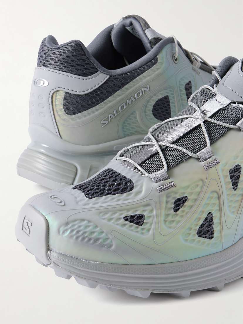 Кроссовки Xt-Whisper void mesh и переливающийся термополиуретан Salomon, серебряный — фото 4